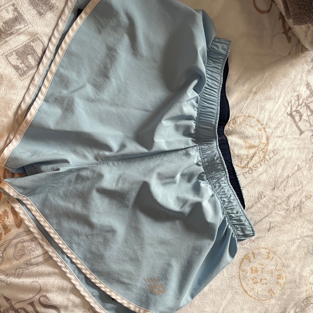 New Balance Light Blue Athletic Shorts